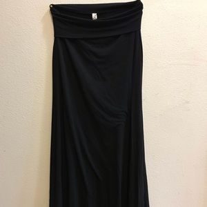 Black floor length skirt